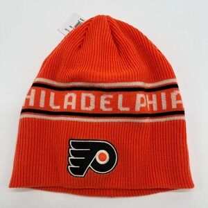 Philadelphia Flyers‎ NHL CCM Beanie Knit Hat Cap Orange Hockey Adult One Size